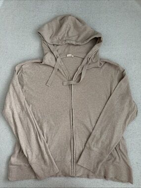 Pact 100% Organic Cotton Full Zip Jacket Tan Size XL